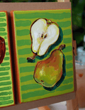 1.5 Pears  (original mini painting)
