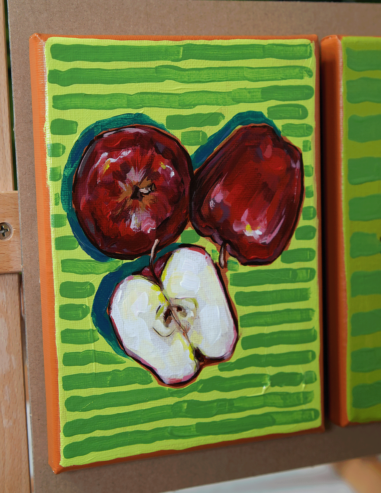 2.5 Apples (original mini painting)
