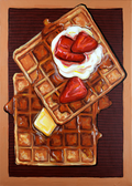 2 waffles (original painting)