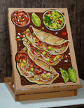 3 Shrimp tacos (original painting)