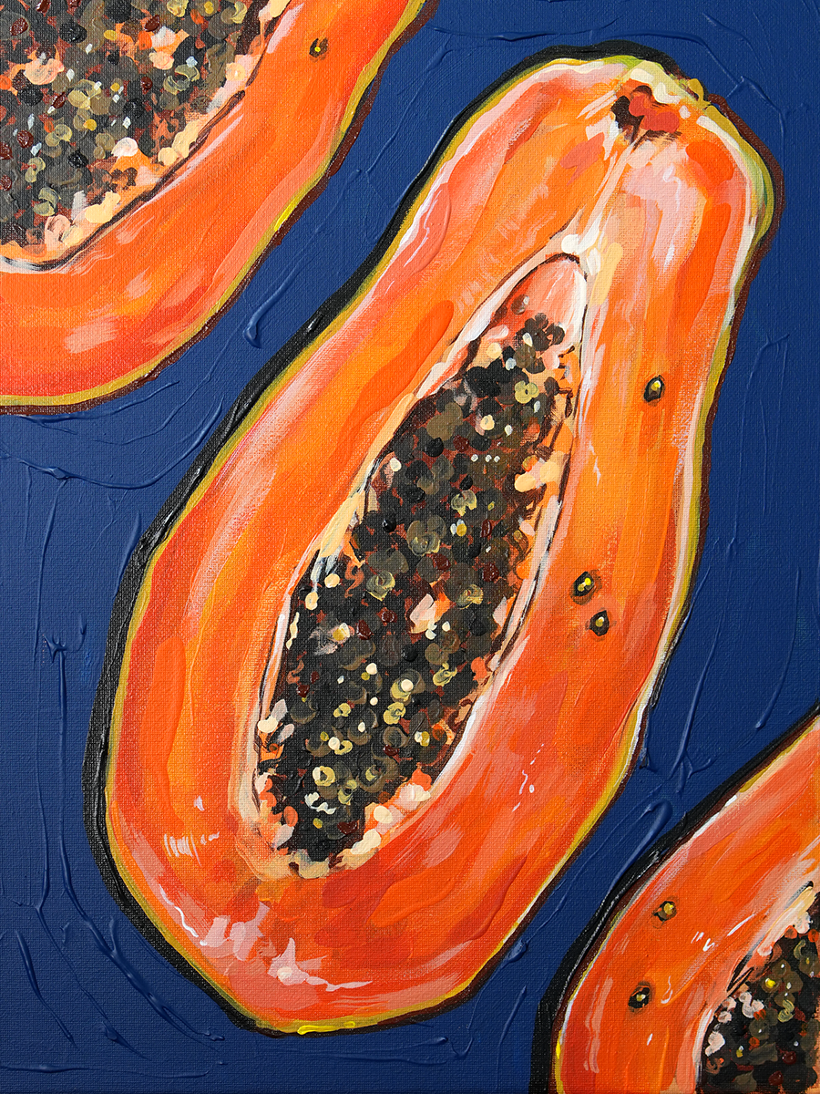 3 Papayas (original painting)