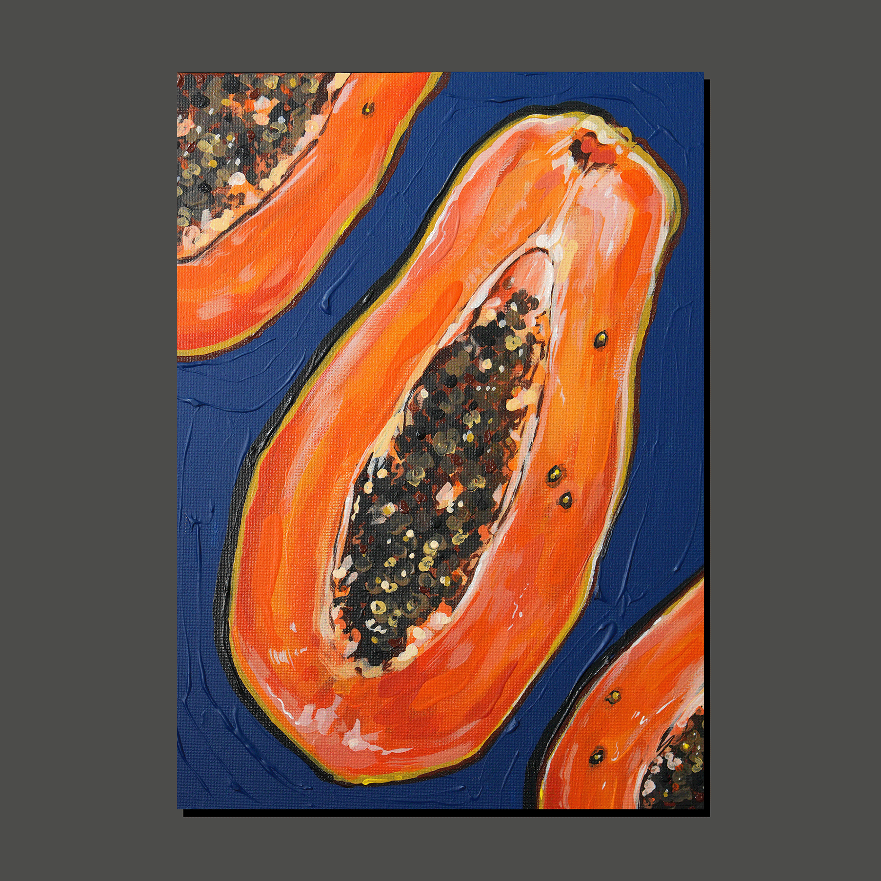 3 papayas (art print)