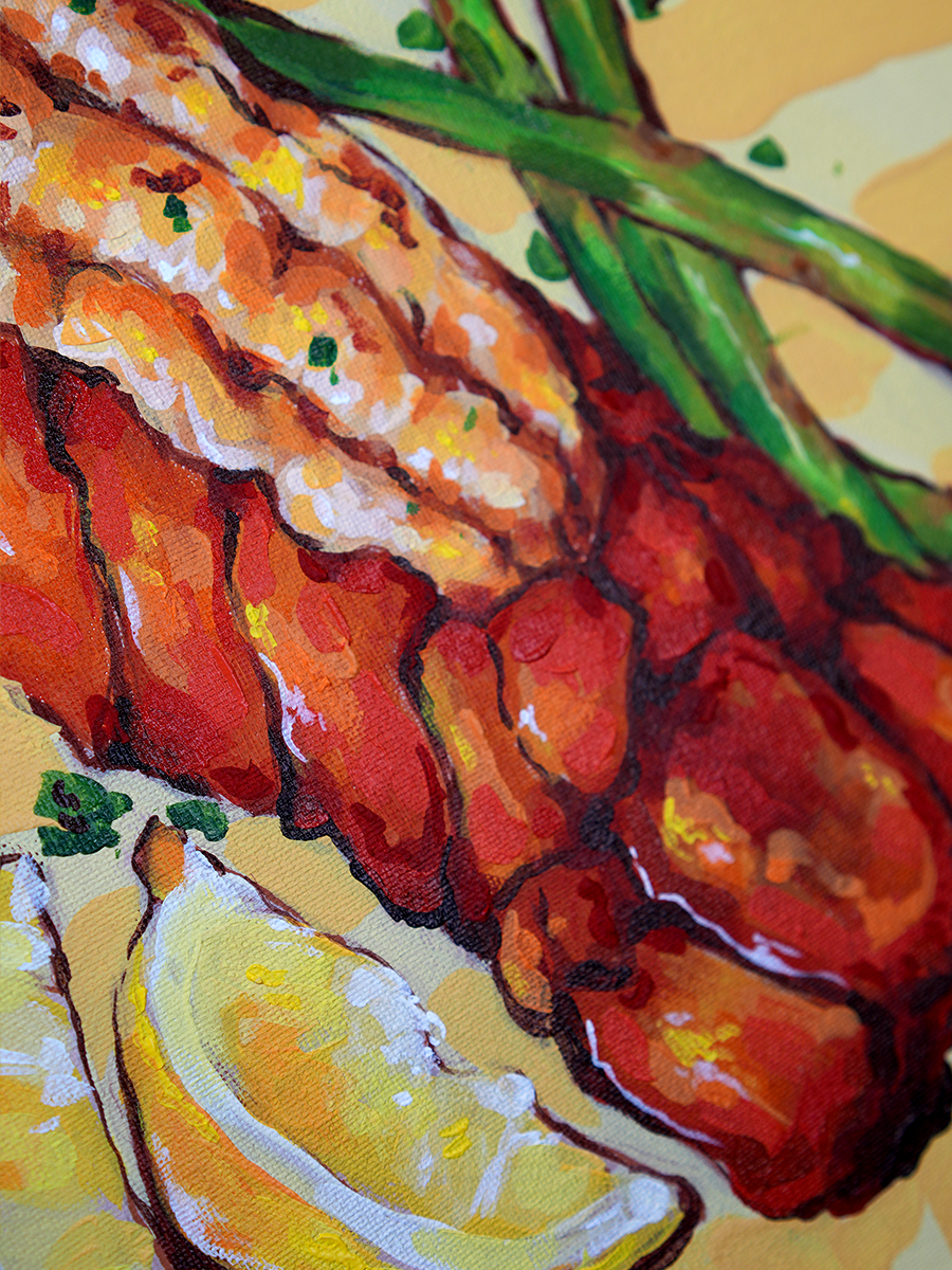Lobster and Asparagus (print)