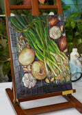 Onions, garlic and shallots (original painting)