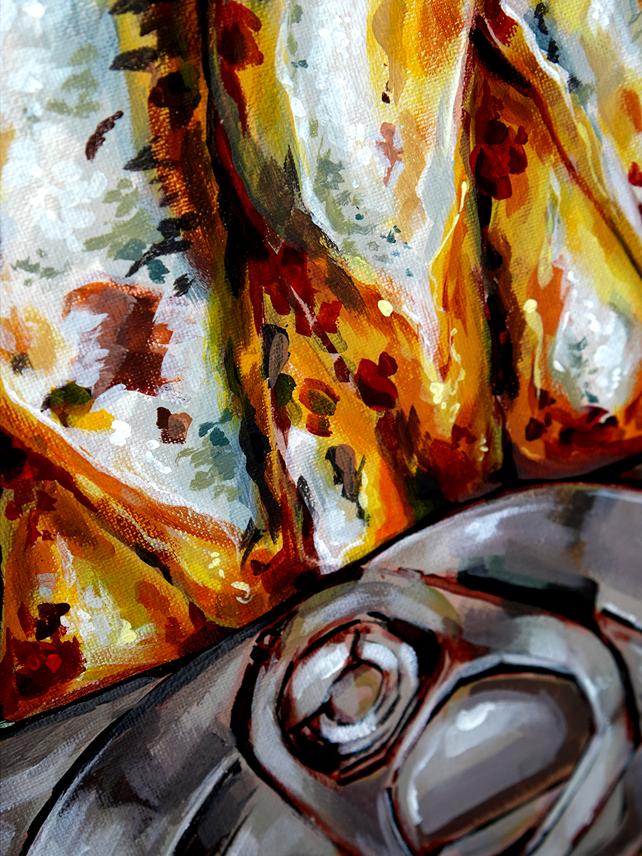 Tinned sardines (original painting)