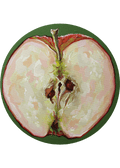 Apple half (original painting)