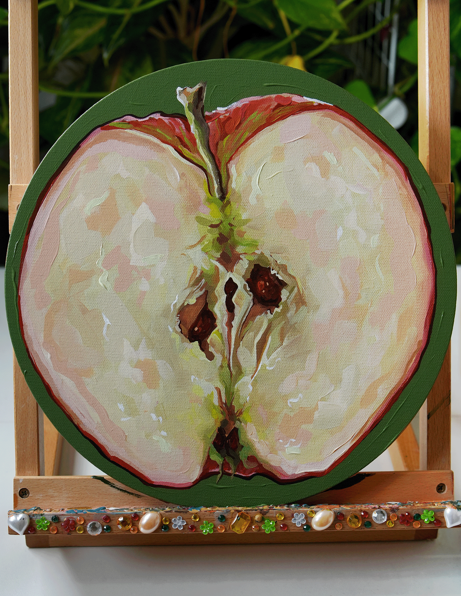 Apple slice (original painting)