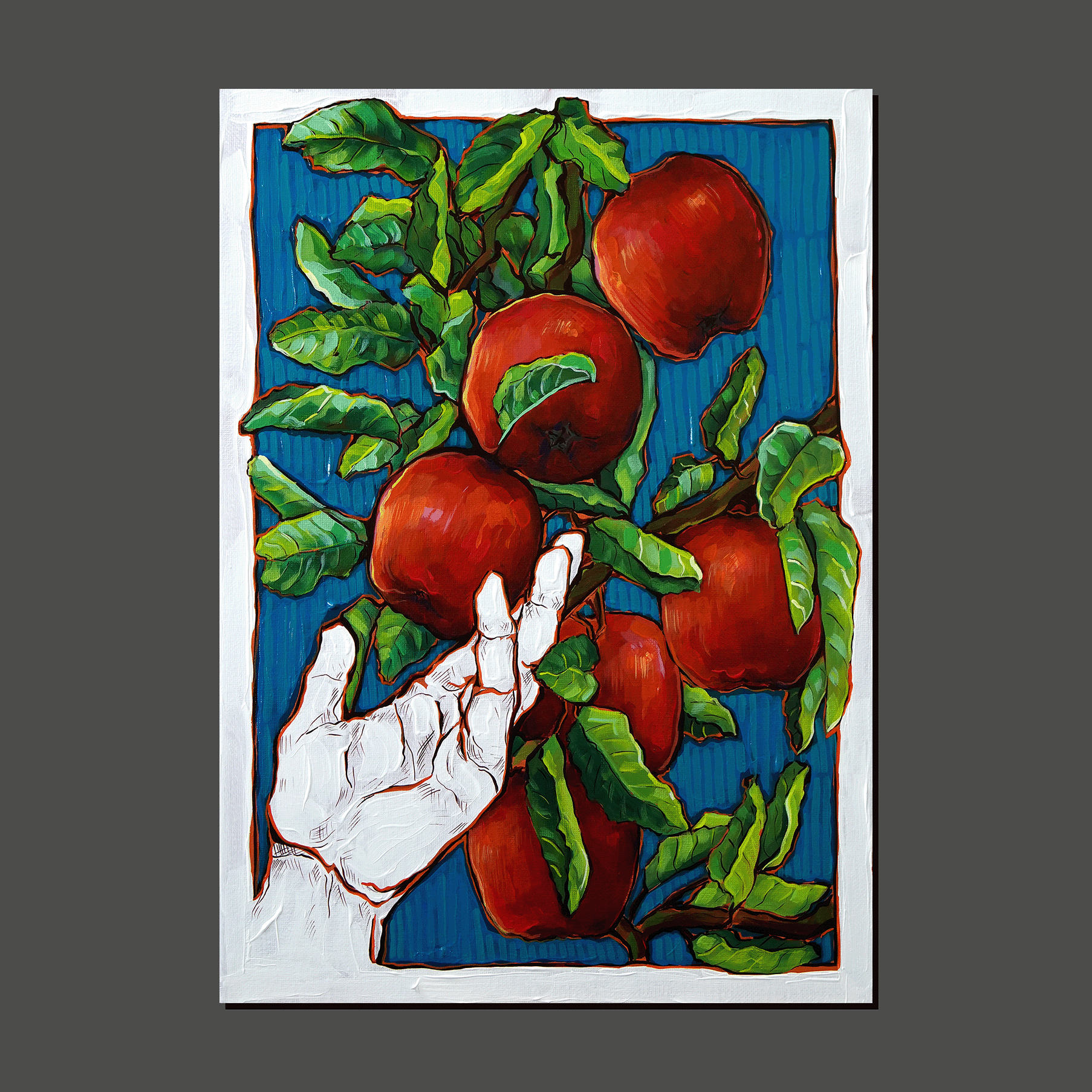 Apples and blue skies (art print)