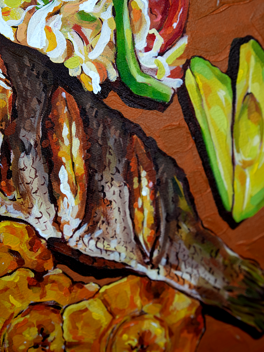 Fish and Plantains (original painting)