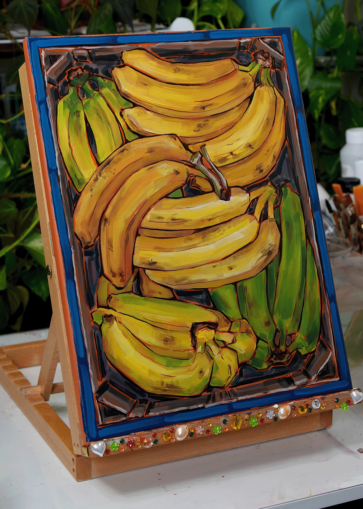 Crate of bananas (original painting)