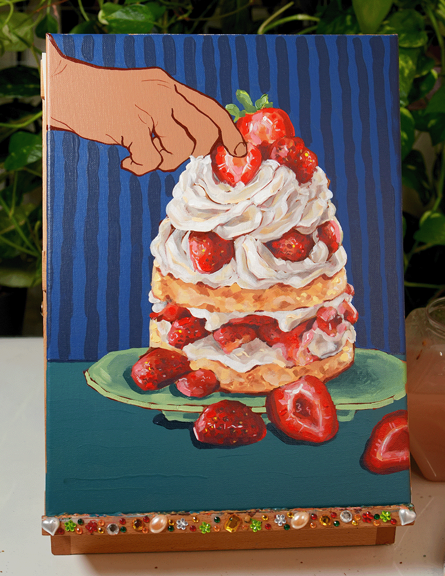 Indulgent berries (original painting)