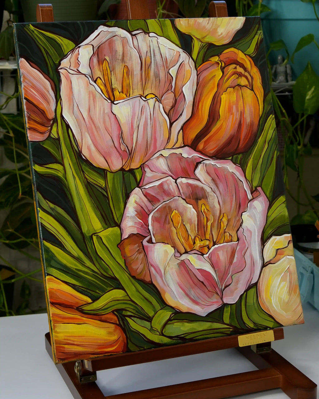 Blooming together (original painting)