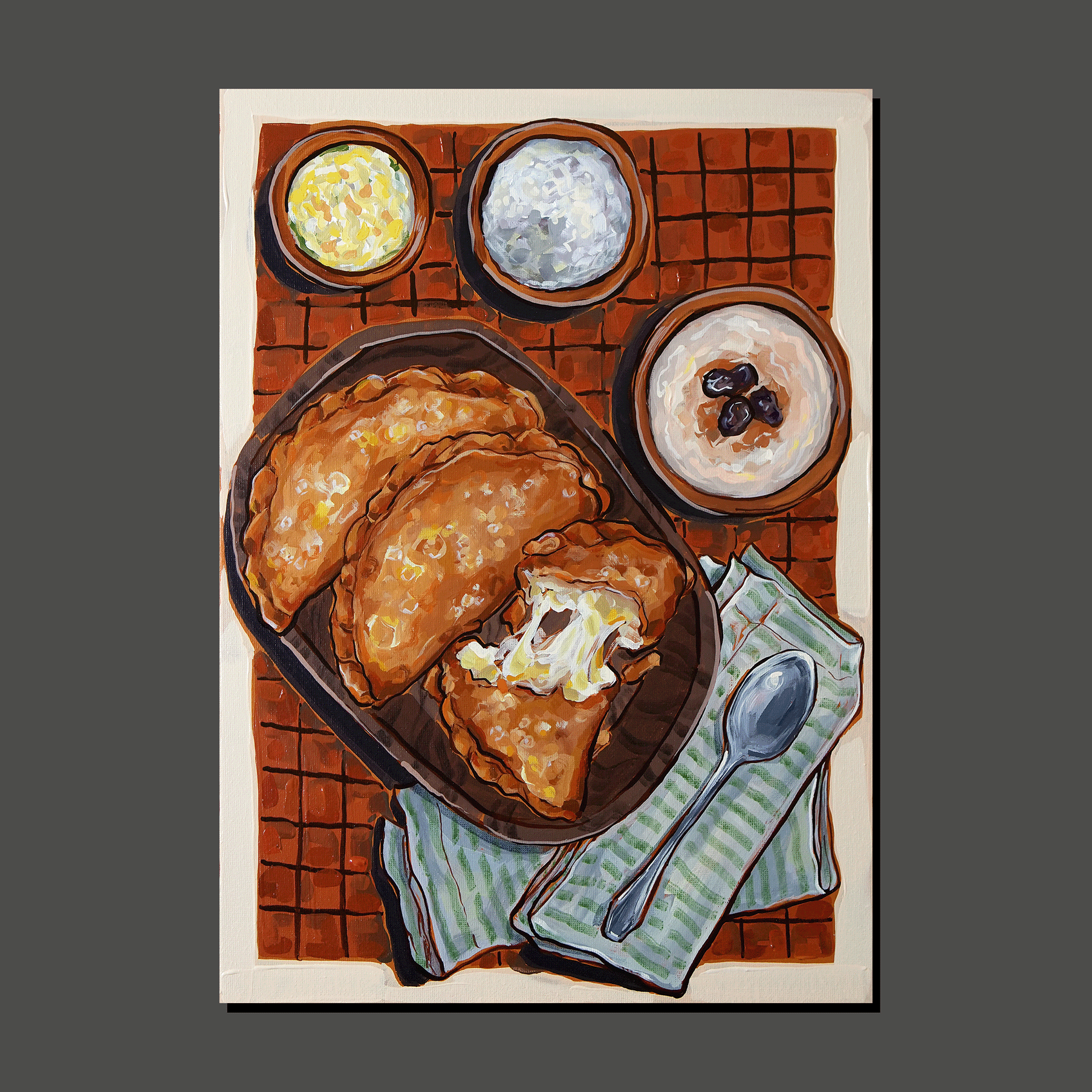 Cheese empanadas (art print)