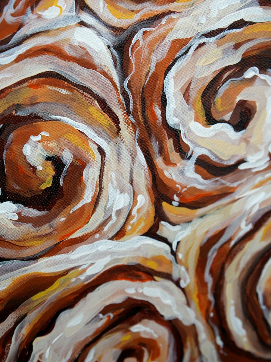 6 Cinnamon rolls (print)