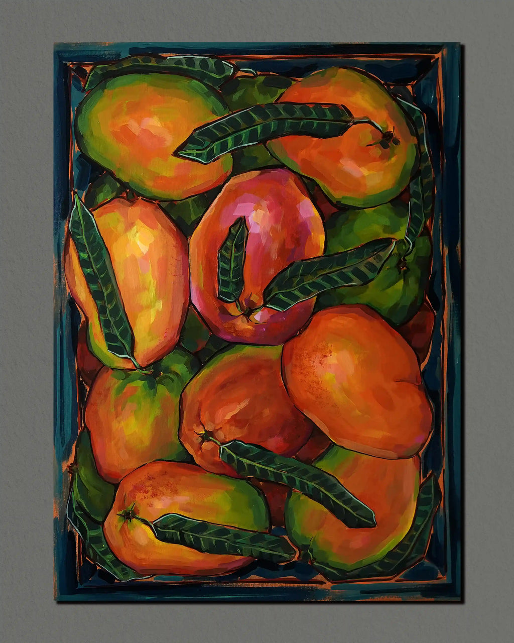 Crate of mangoes (original painting)