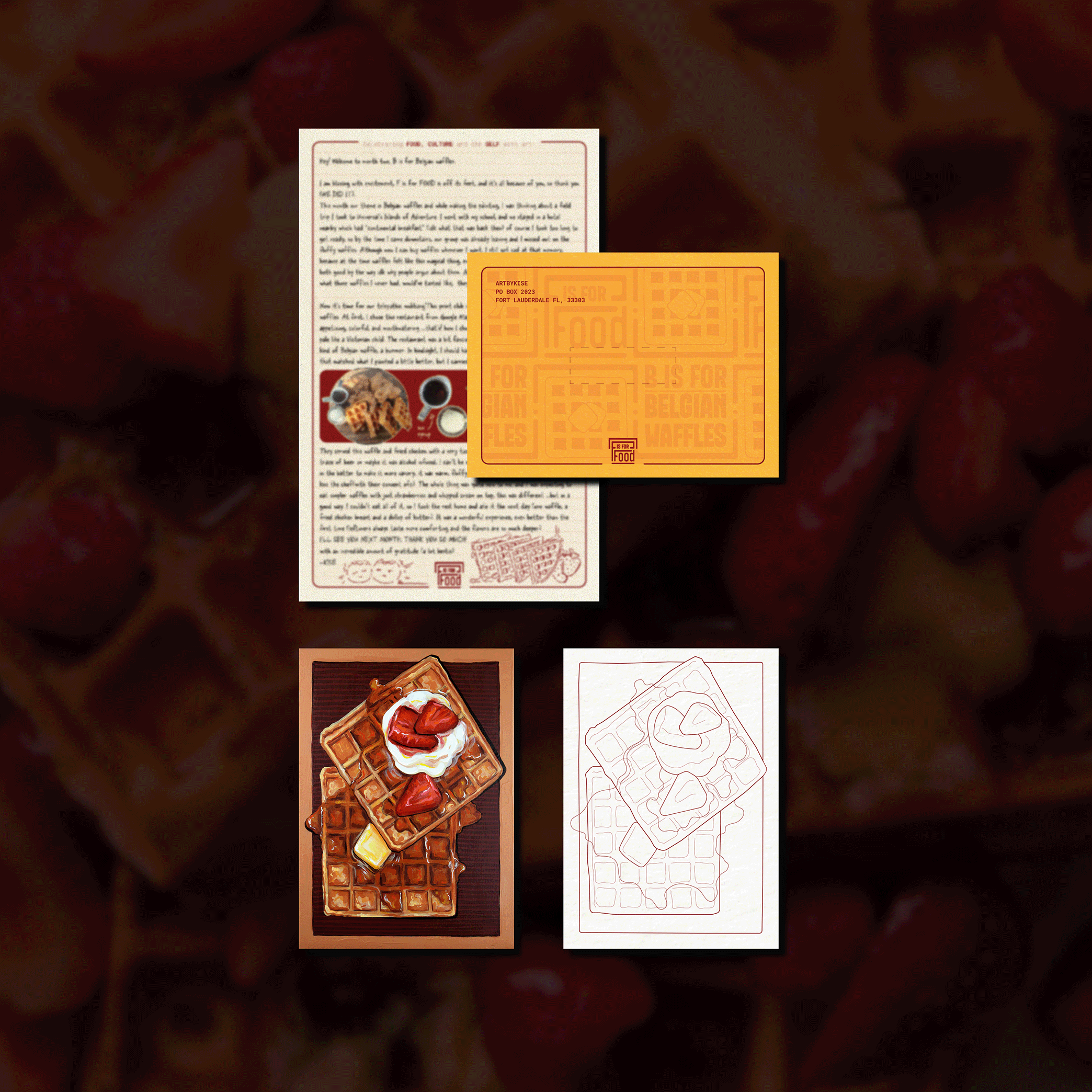 F is for FOOD Past edition: B is for Belgian waffles (Belgium)