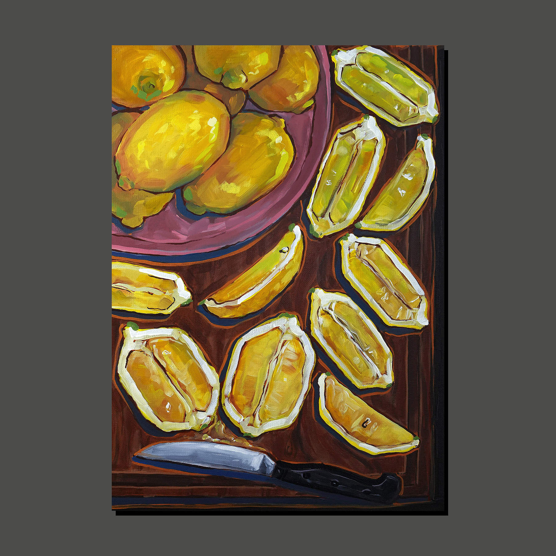 Lemon slices (art print)