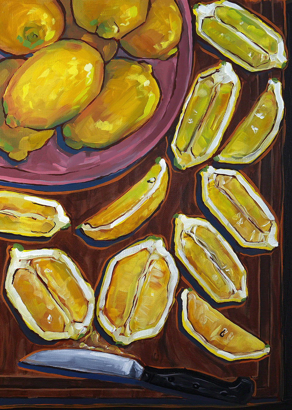 Lemon slices (art print)
