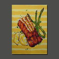 Lobster and Asparagus (art print)