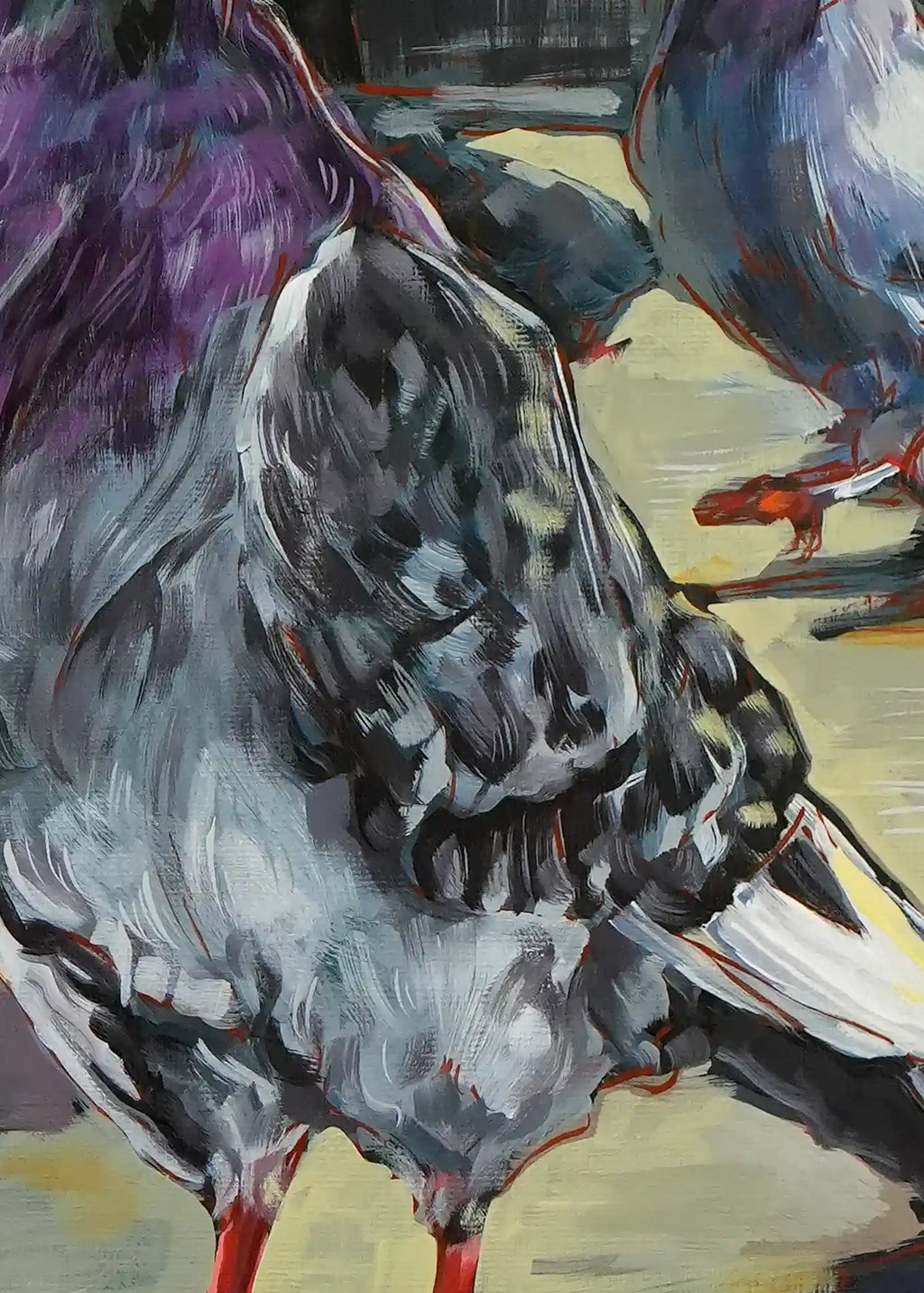 Observations of a pigeon (original painting)