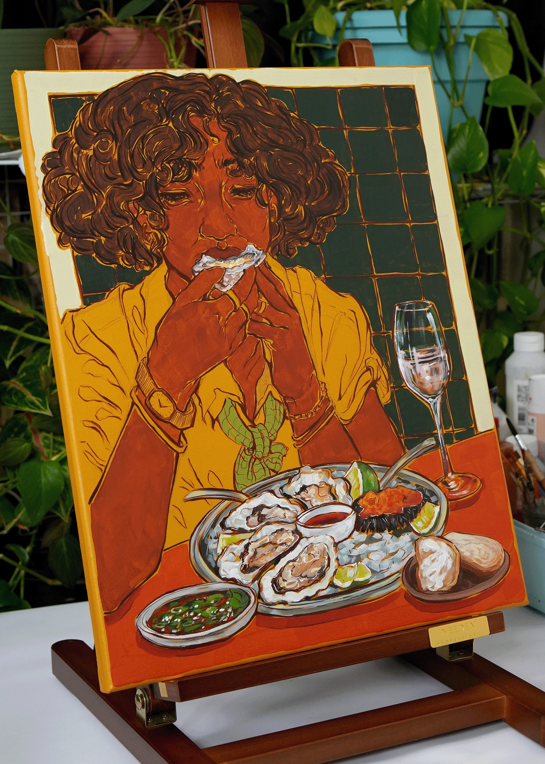 Oysters at 1 pm (original painting)