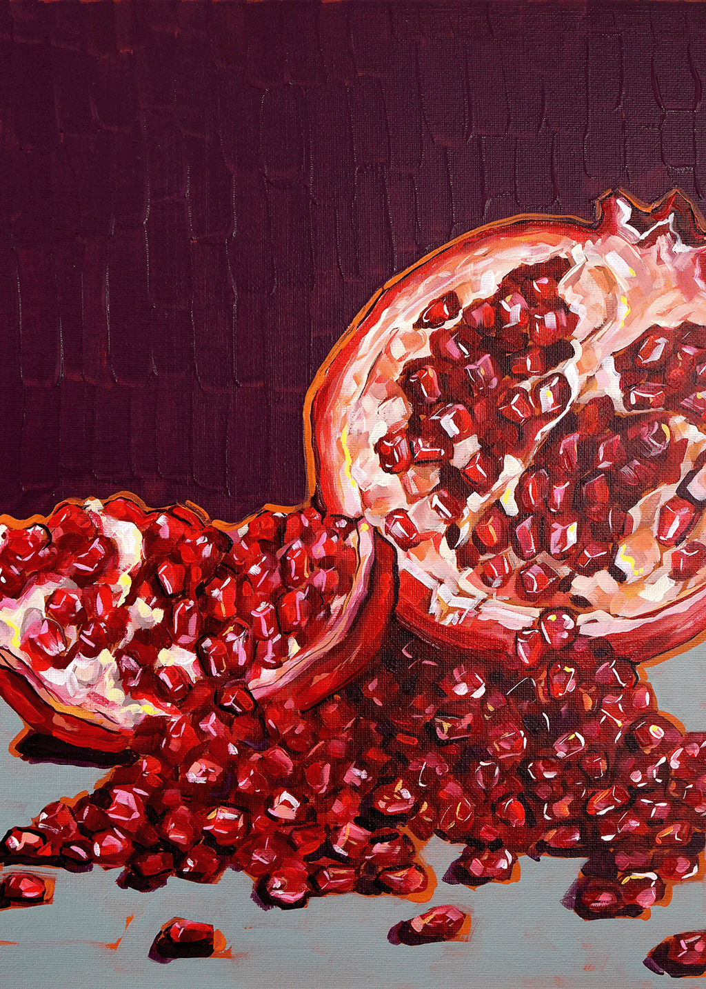 Pomegranate seeds (art print)