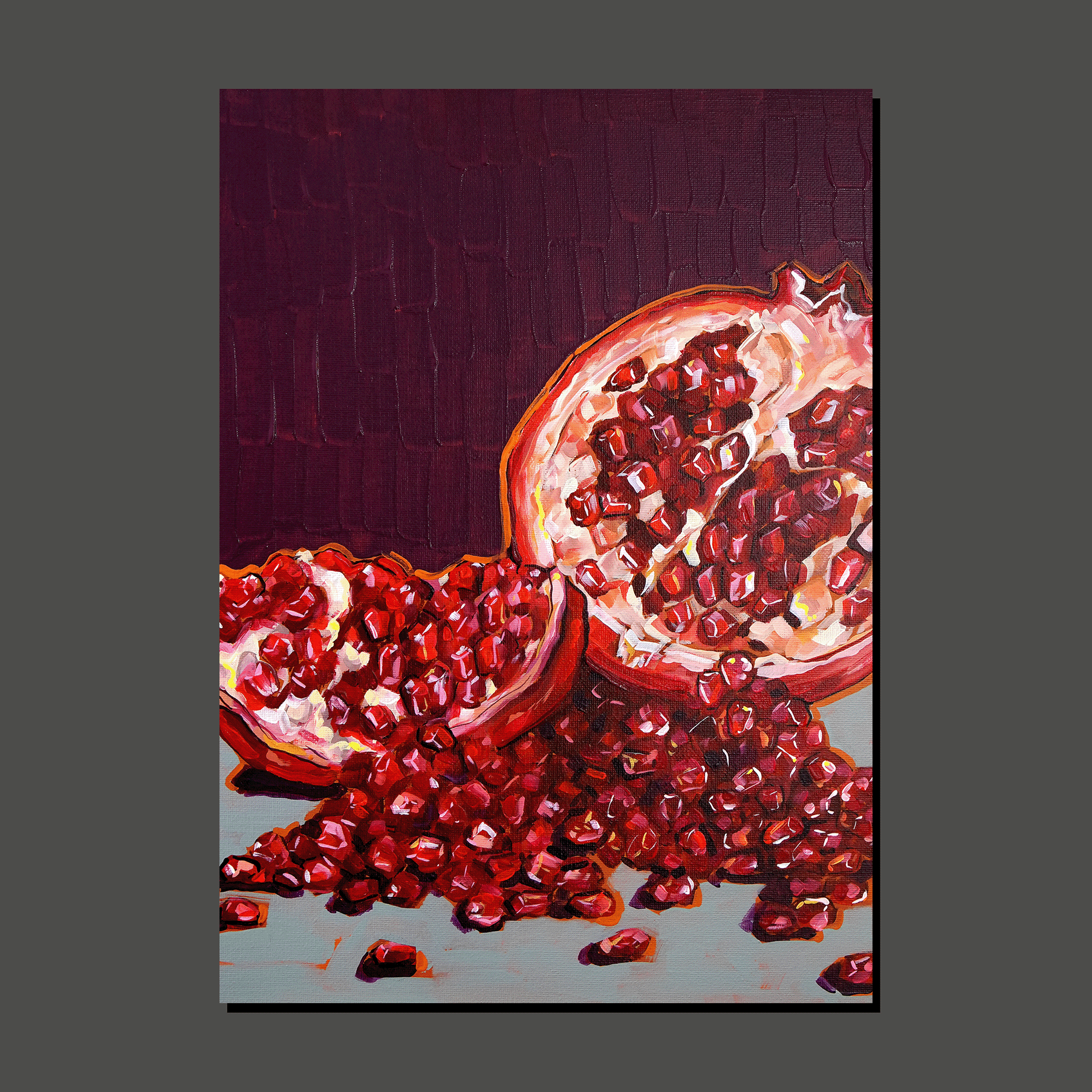 Pomegranate seeds (art print)