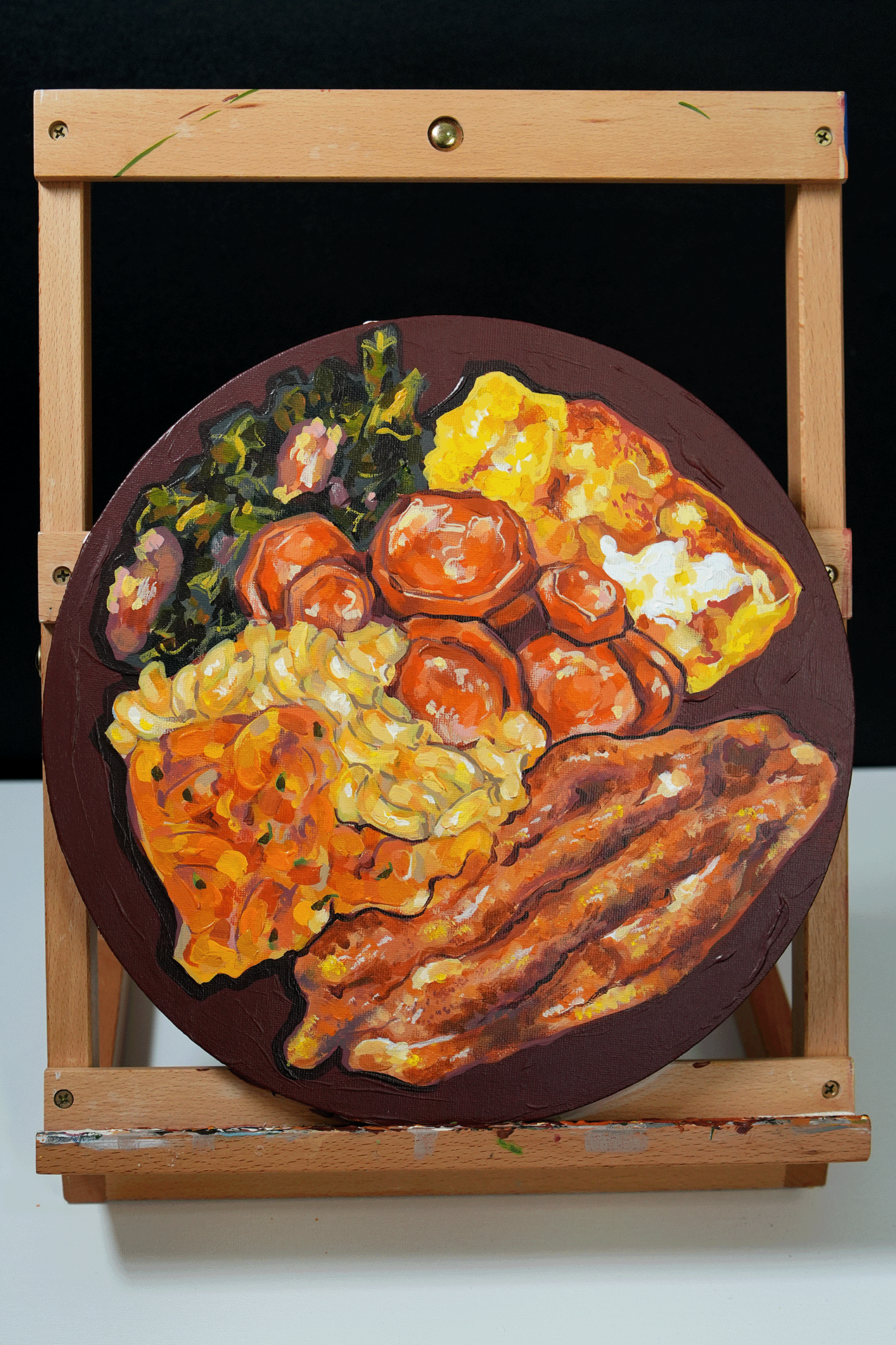 Plate of soul food (original painting)