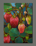 Strawberry bunch (art print)